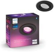PHILIPS Hue White and Color Ambiance LED inbouwspot Centura 90 mm zwart