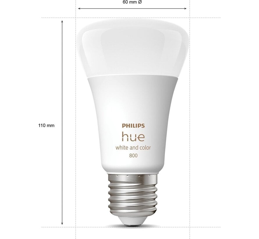 Philips Hue White en Color Ambiance E27 800 lumen Bluetooth 2-pack