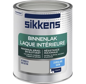 Sikkens binnenlak zijdeglans betongrijs 750 ml