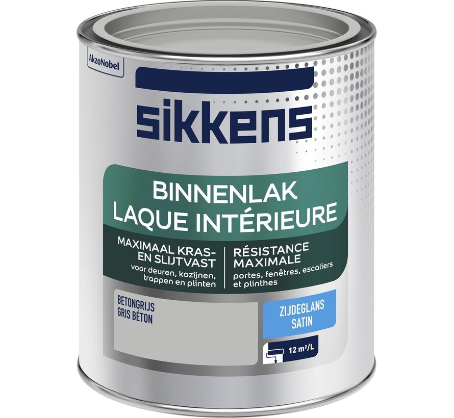 Sikkens binnenlak zijdeglans betongrijs 750 ml