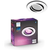 Philips Hue Centura inbouwspot wit en gekleurd wit 1-pack wit rond GU10