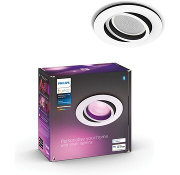Philips Hue Centura inbouwspot wit en gekleurd wit 1-pack wit rond GU10