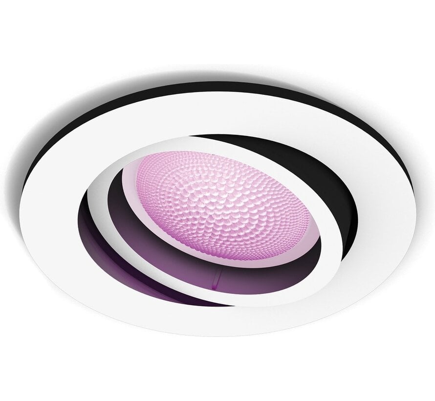 Philips Hue Centura inbouwspot wit en gekleurd wit 1-pack wit rond GU10