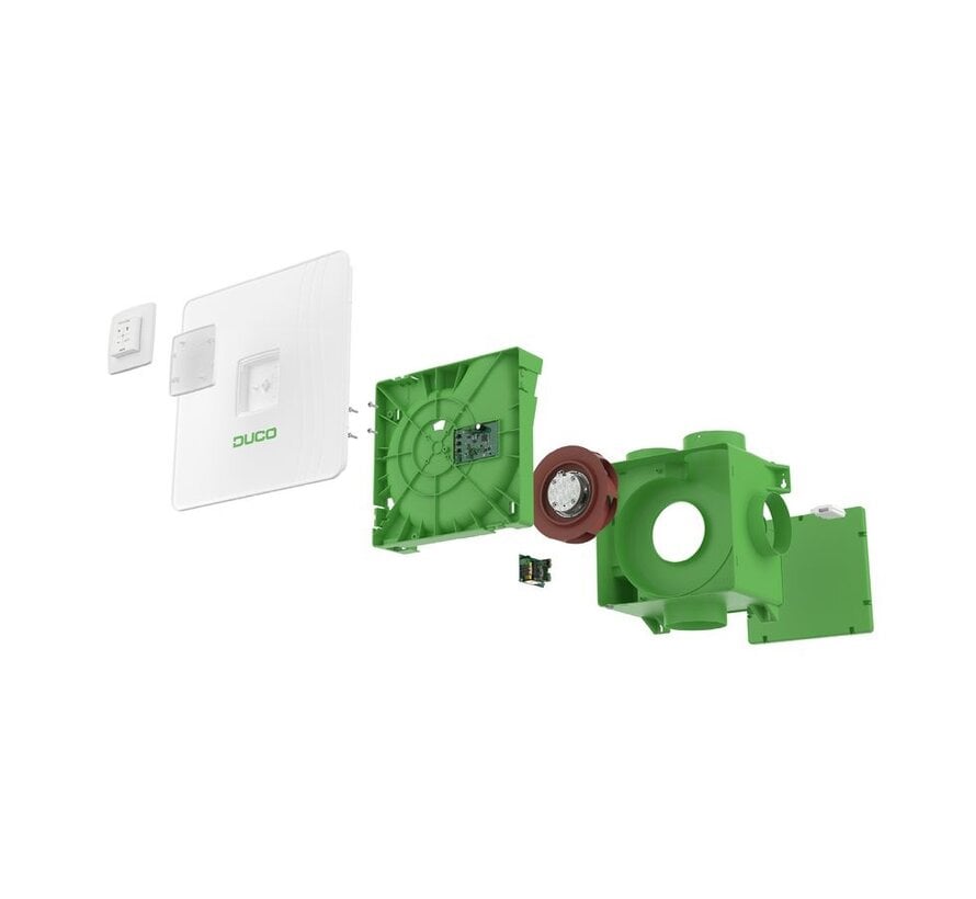 Duco Ducobox Reno mechanische ventilatie unit met perilex aansluitsnoer 325 m3 h 0000-4805