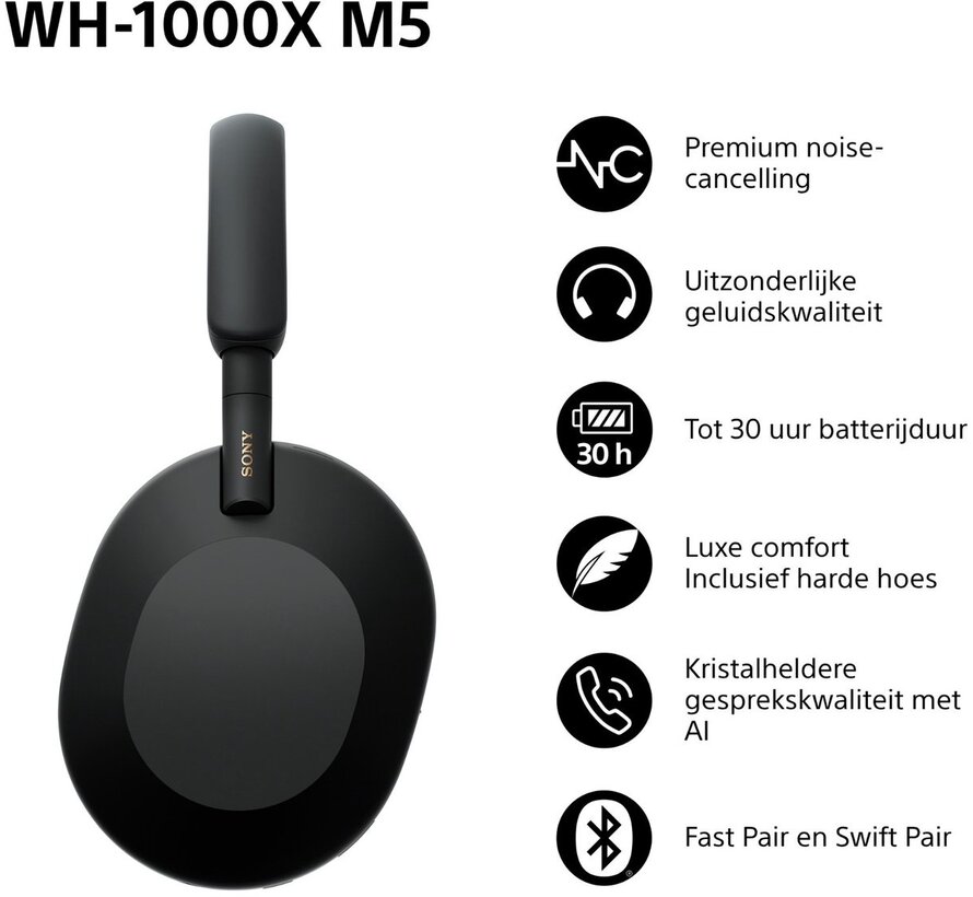 Sony WH-1000XM5 Zwart