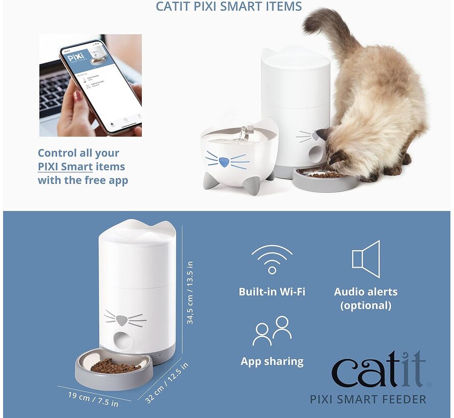 Catit Pixi Smart Feeder | 1,2 kg inhoud