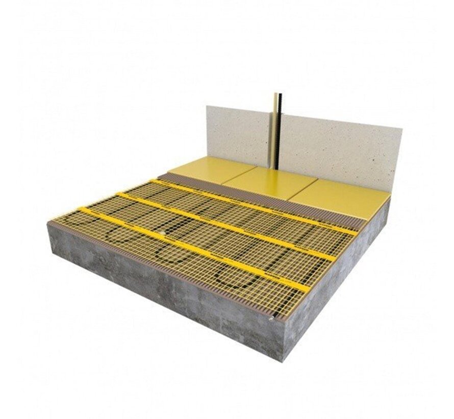 MAGNUM elektrische vloerverwarmingsmat met witte WiFi thermostaat 5m2 0,50 x 10 meter, 750 Watt
