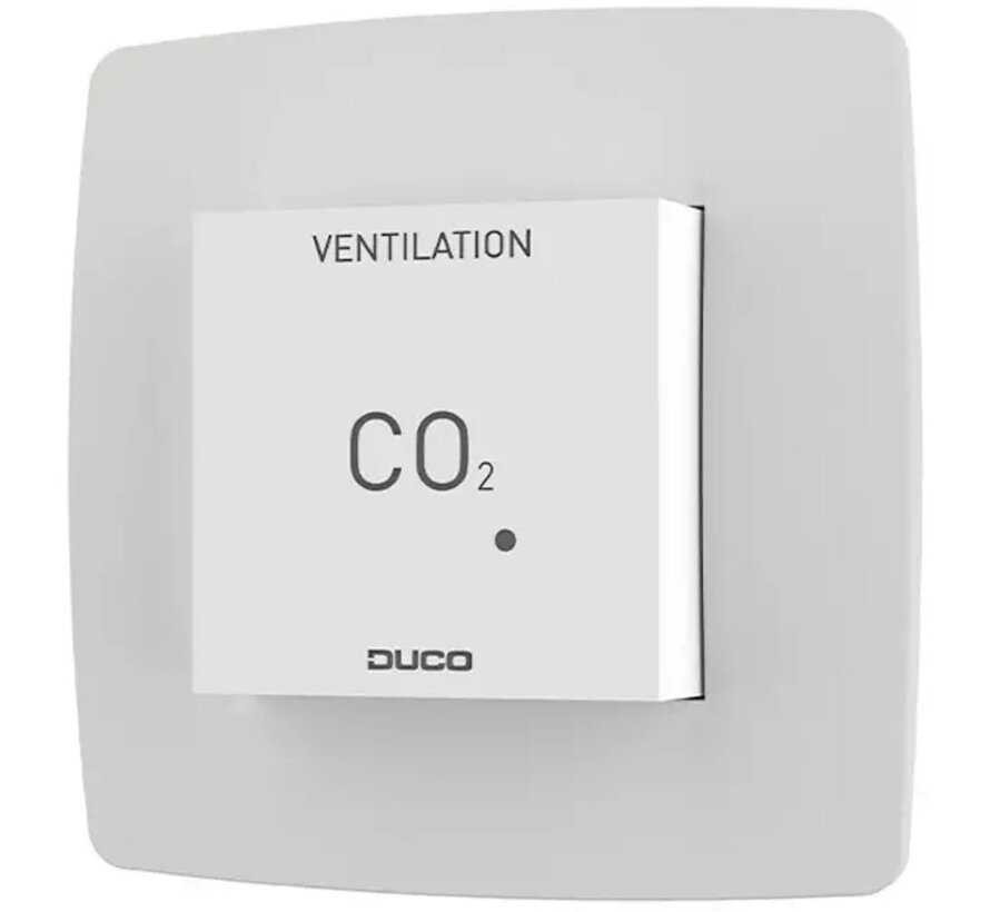 Duco co2 ruimtesensor zonder bediening wit - bedraad - 0000-4637