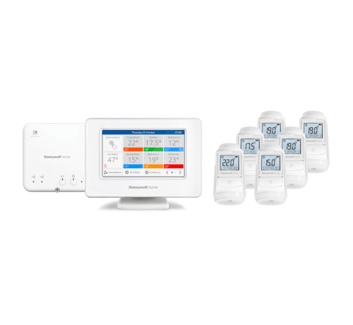 Honeywell Home Evohome 6-zone radiatorpakket met stuurmodule