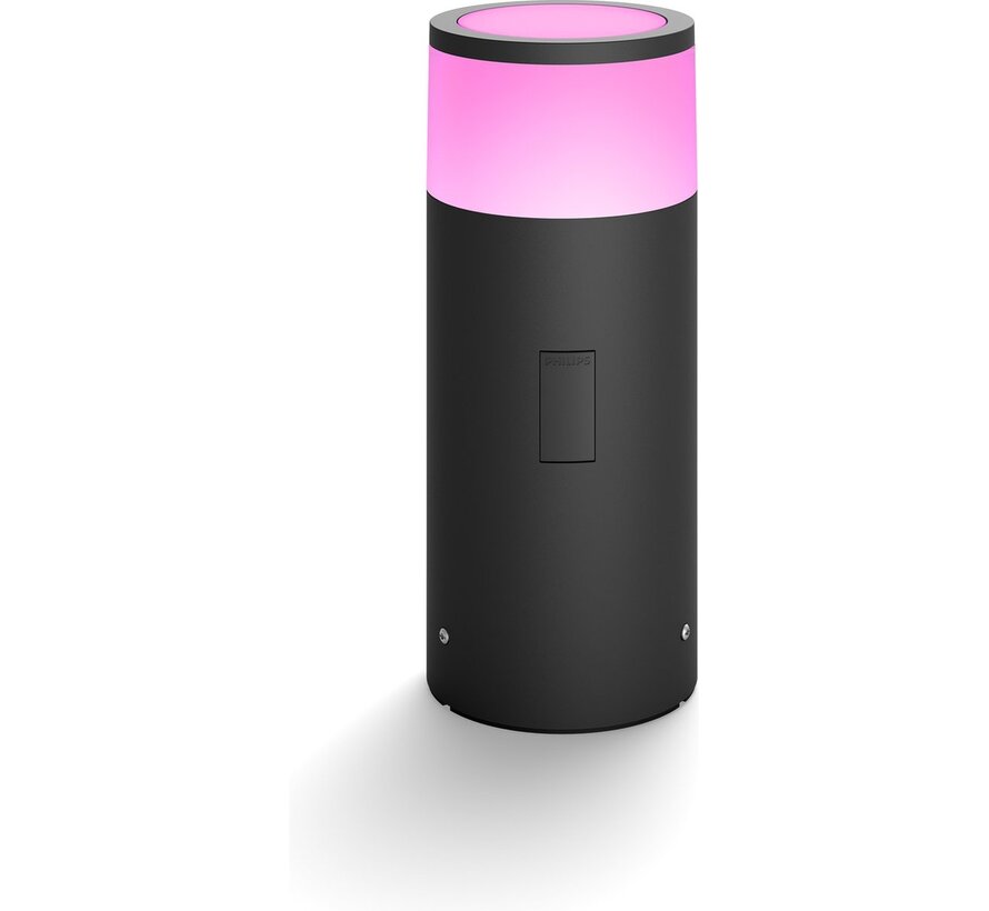 Philips Hue Calla sokkellamp White and Color zwart laag uitbreiding