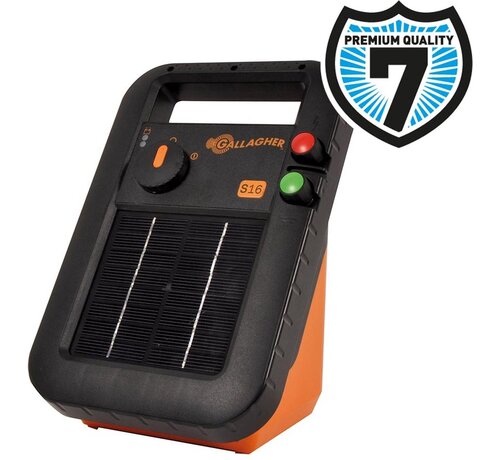 Gallagher S16 Solar Schrikdraadapparaat Incl. Batterij