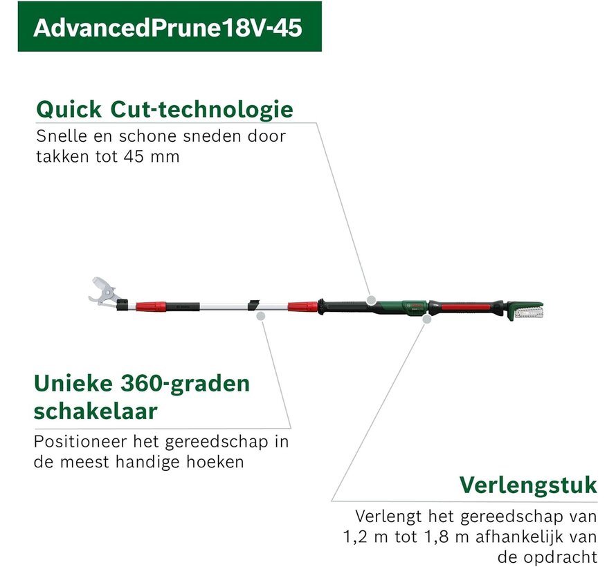 Bosch AdvancedPrune 18V-45 Accusnoeischaar