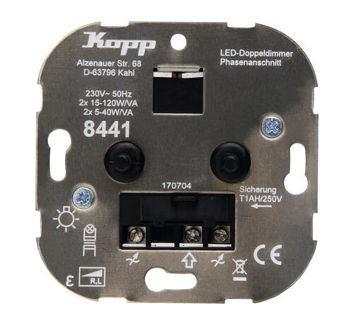Kopp Duo Dimmer LED 2X 5-40W