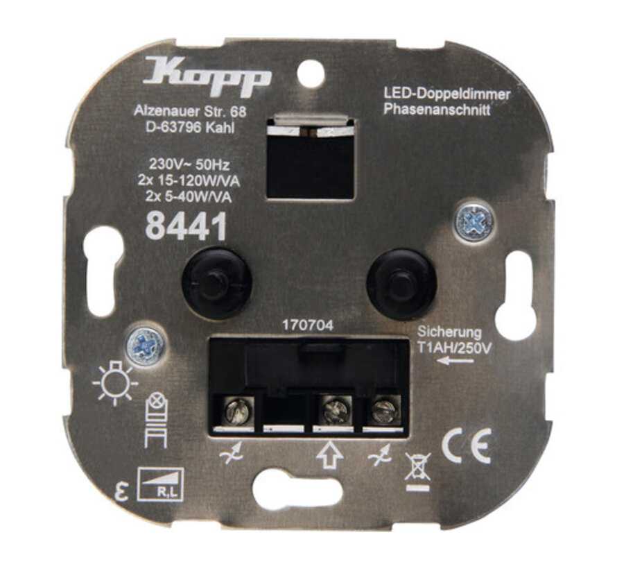 Kopp Duo Dimmer LED 2X 5-40W