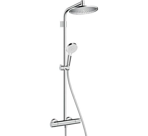 HANSGROHE Regendoucheset Crometta S met 2 straalsoorten incl. thermostraatkraan ø24 cm chroom