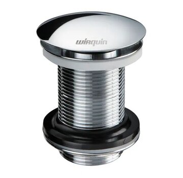 Wirquin afvoerplug 75mm met clickwaste chroom