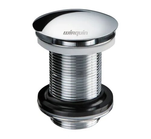 Wirquin afvoerplug 75mm met clickwaste chroom