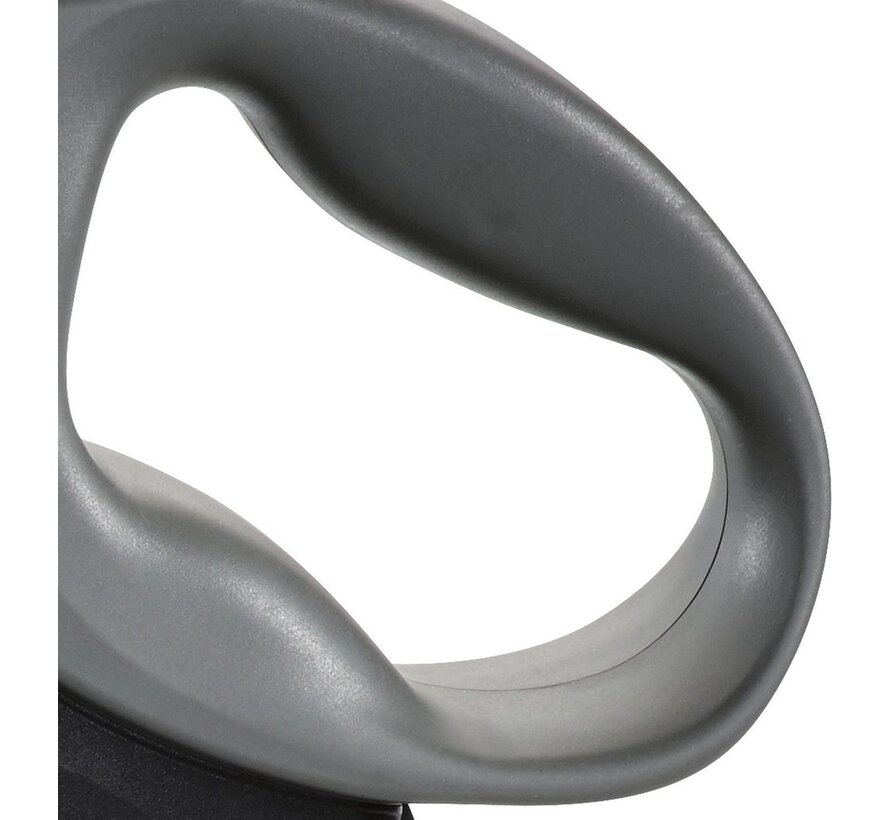 Flexi Giant Tape Hondenriem Zwart Geel L 8 meter