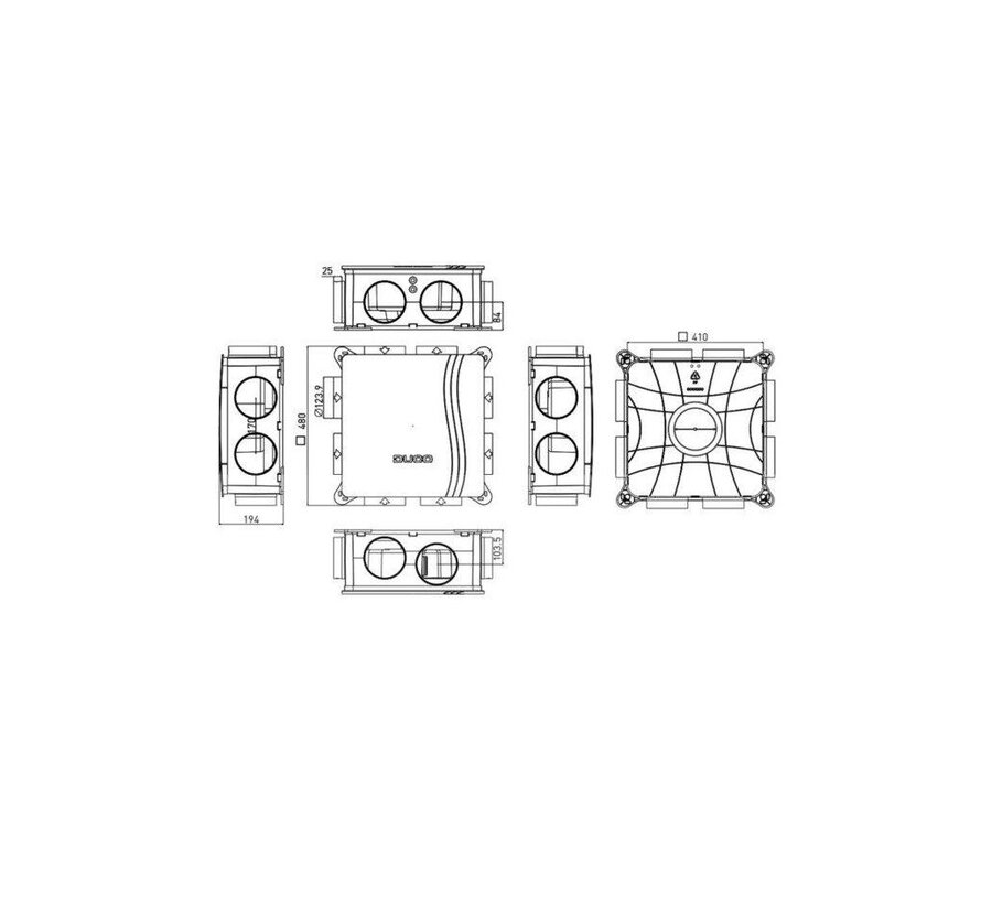 Duco DucoBox Silent 2.0 Ventilatiebox Eurostekker
