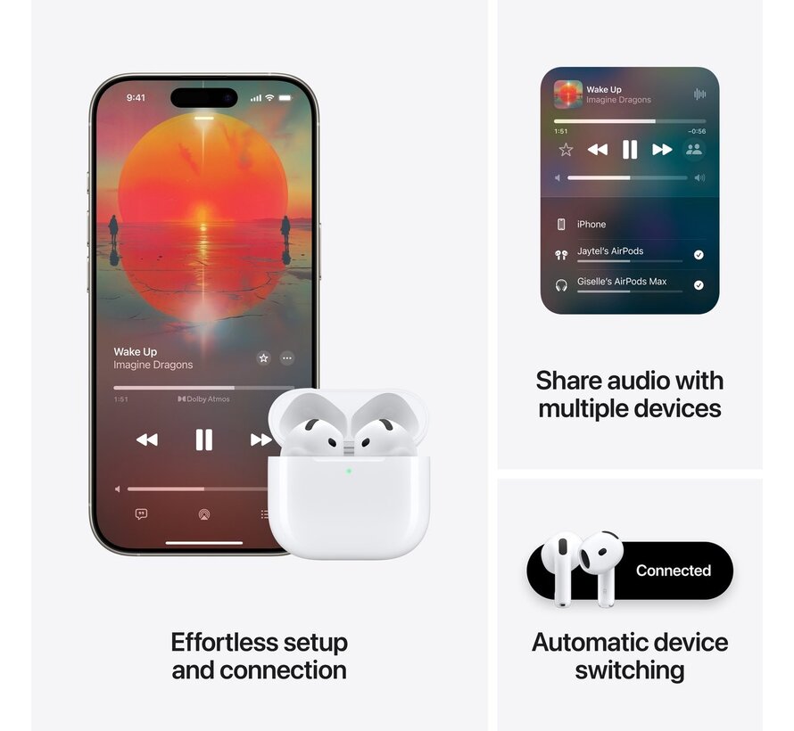 Apple AirPods 4 met USB‑C Oplaadcase Wit