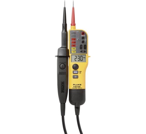 Fluke T150 Spannings- en Continuiteitstester met LCD en Weerstandsmeting 6-690V
