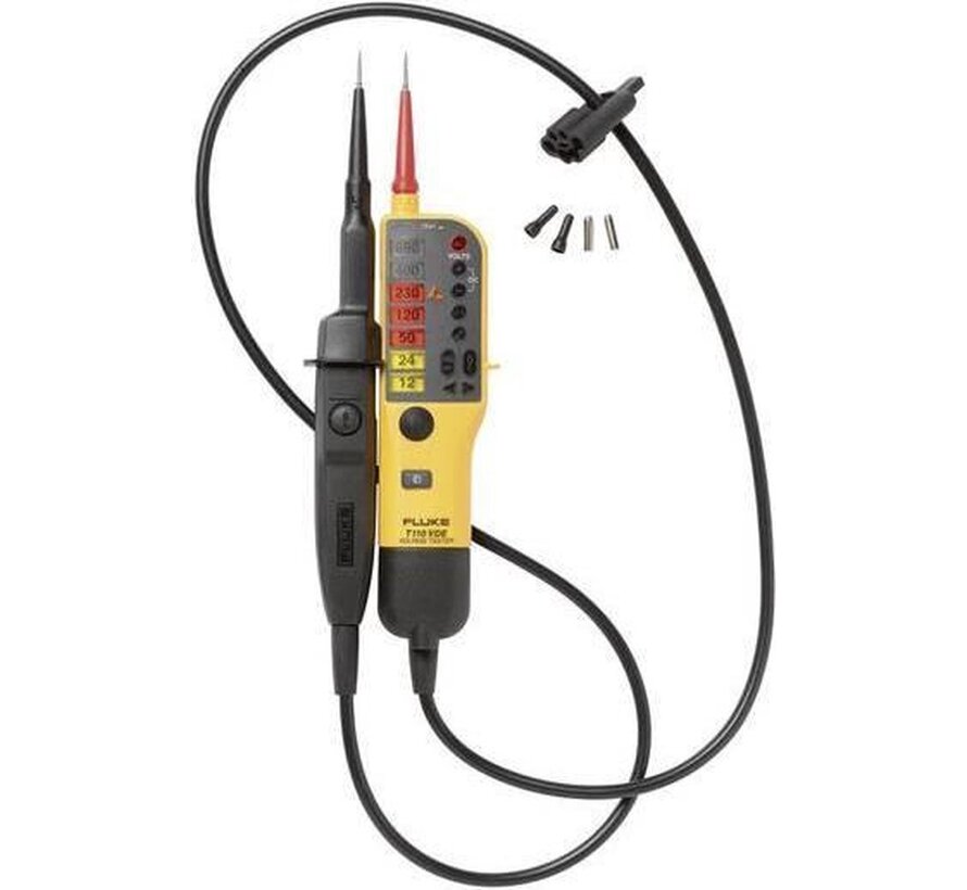 Fluke T150 Spannings- en Continuiteitstester met LCD en Weerstandsmeting 6-690V