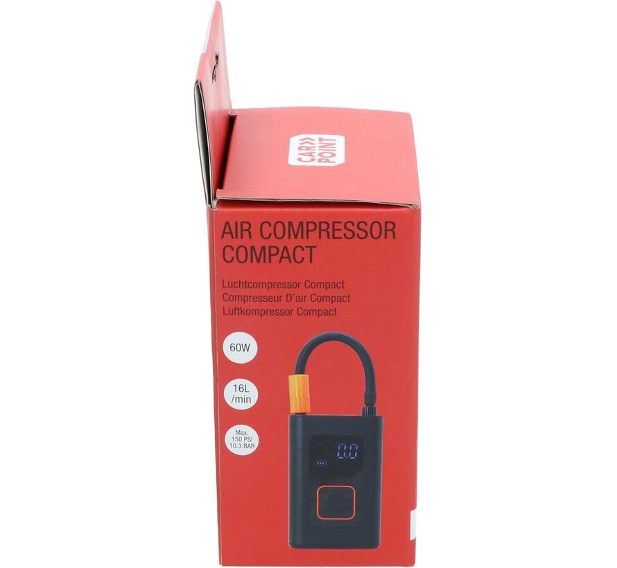 Carpoint Mobiele Compressor Compact 7,4V 60W