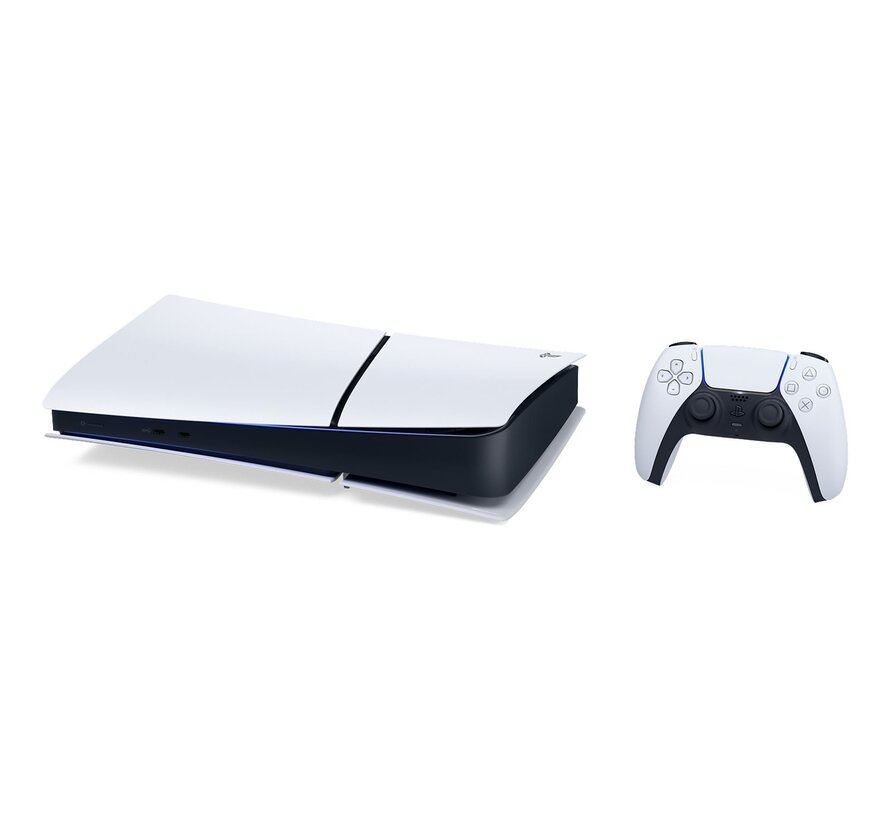 Sony PlayStation 5 Slim Digital Edition 825GB met Extra DualSense Controller Wit
