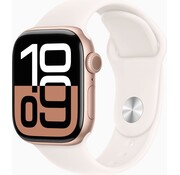 Apple Watch Series 10 GPS + 4G 42 mm Roségoud Aluminium met Sportband S/M