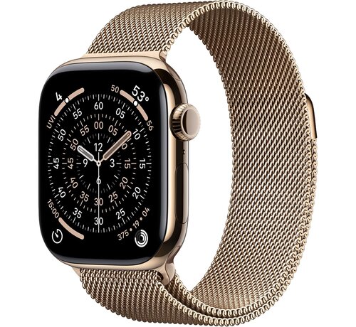 Apple Watch Series 11 GPS + Cellular 42 mm Gold Titanium Milanese Loop