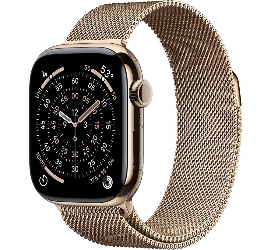 Apple Watch Series 11 GPS + Cellular 42 mm Gold Titanium Milanese Loop