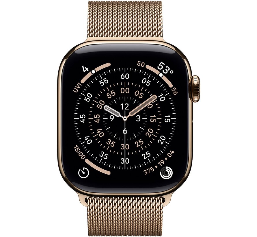 Apple Watch Series 11 GPS + Cellular 42 mm Gold Titanium Milanese Loop