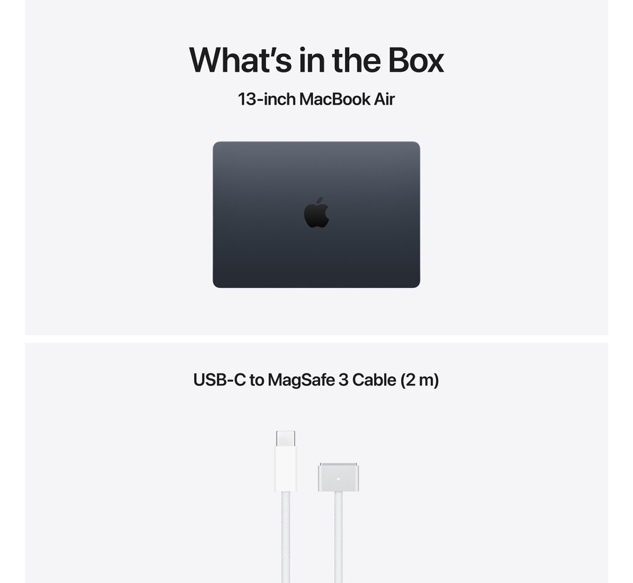 Apple MacBook Air 13 inch M5 16GB 512GB Zwart QWERTY
