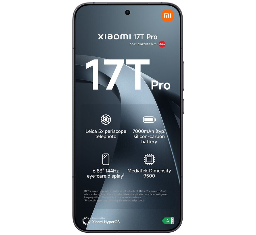 Xiaomi 17T Pro 12GB 512GB Zwart 5G