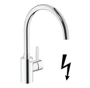GROHE Eurosmart Cosmopolitan Keukenkraan Hoge Uitloop Lage Druk Chroom