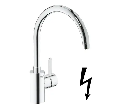 GROHE Eurosmart Cosmopolitan Keukenkraan Hoge Uitloop Lage Druk Chroom