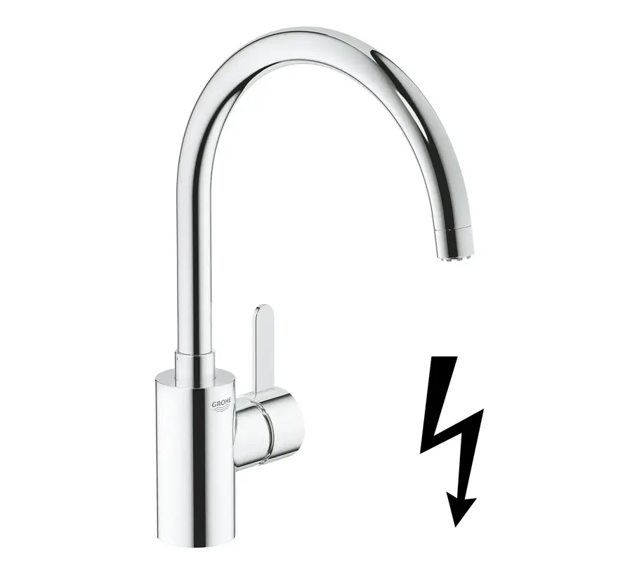 GROHE Eurosmart Cosmopolitan Keukenkraan Hoge Uitloop Lage Druk Chroom