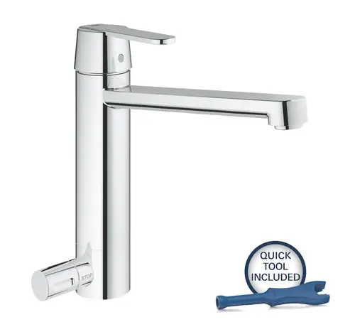 GROHE Get Keukenkraan met Afsluitventiel Chroom