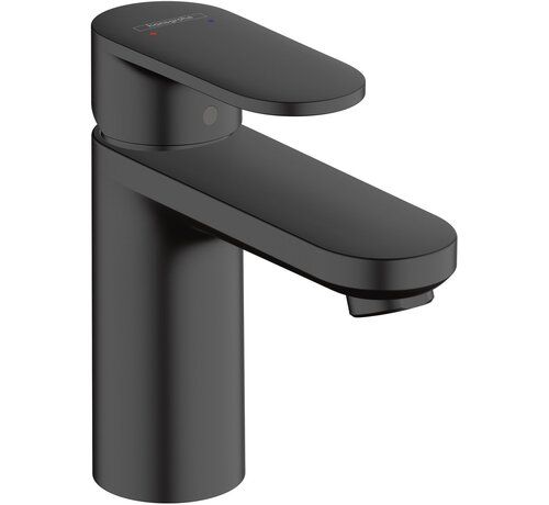 Hansgrohe Vernis Blend 100 Wastafelmengkraan met Trekwaste Mat Zwart
