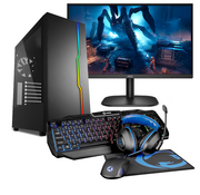 Pcman Pcman Game Pc Blaze - i5-12400F - RTX 5060 - 16 GB geheugen - 480 GB SSD + Monitor + Headset + Muis + Toetsenbord met Windows 11 Pro
