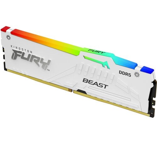 Kingston FURY Beast RGB DDR5 32GB 6000MT/s Wit