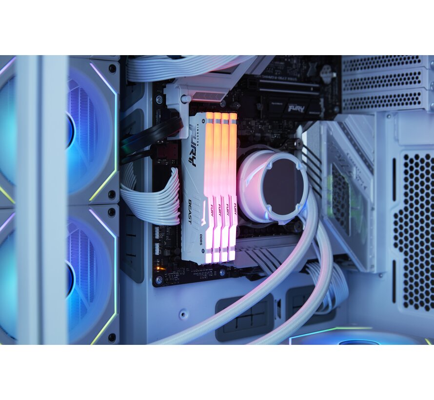 Kingston FURY Beast RGB DDR5 32GB 6000MT/s Wit