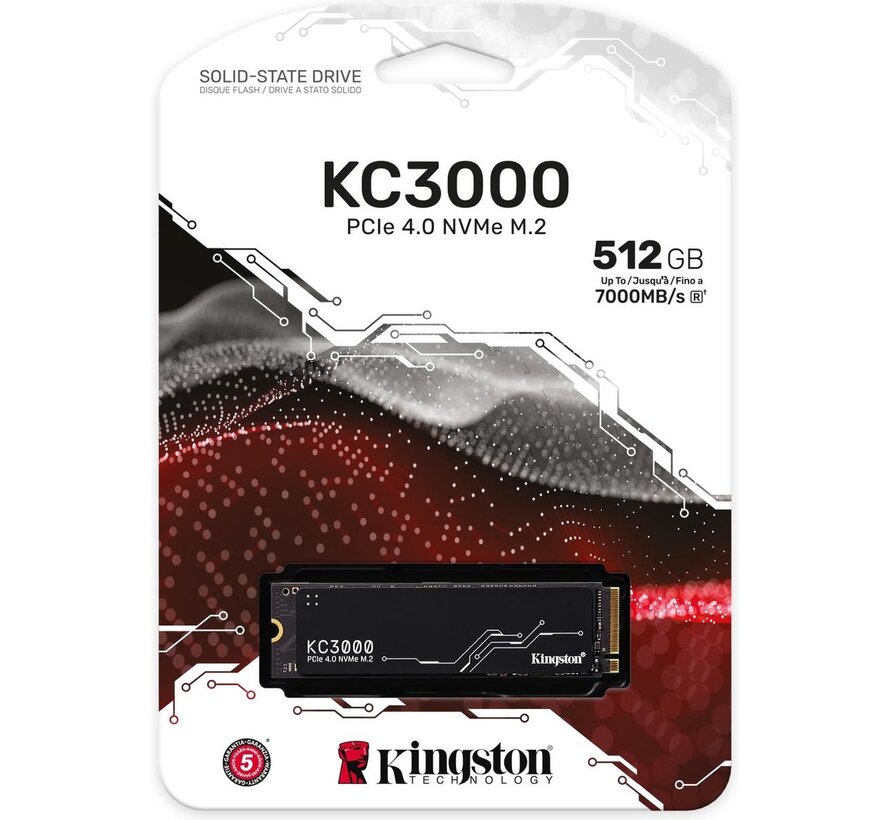 Kingston KC3000 512GB NVMe PCIe 4.0 M.2 SSD