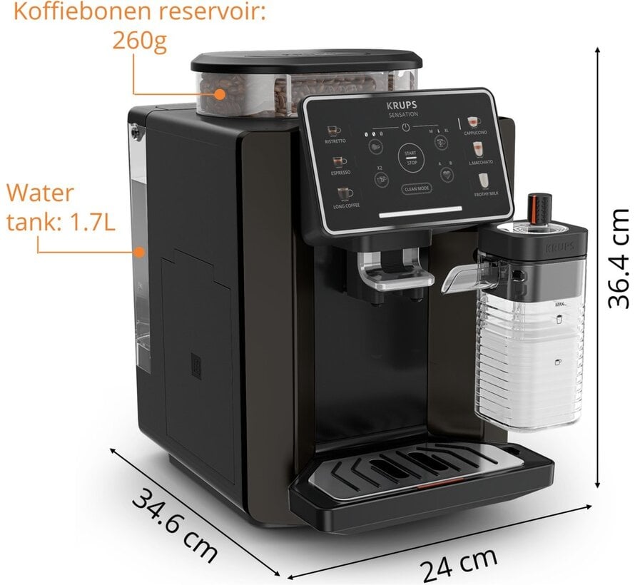 Krups Sensation Milk M50 EA9129 Volautomatische Espressomachine