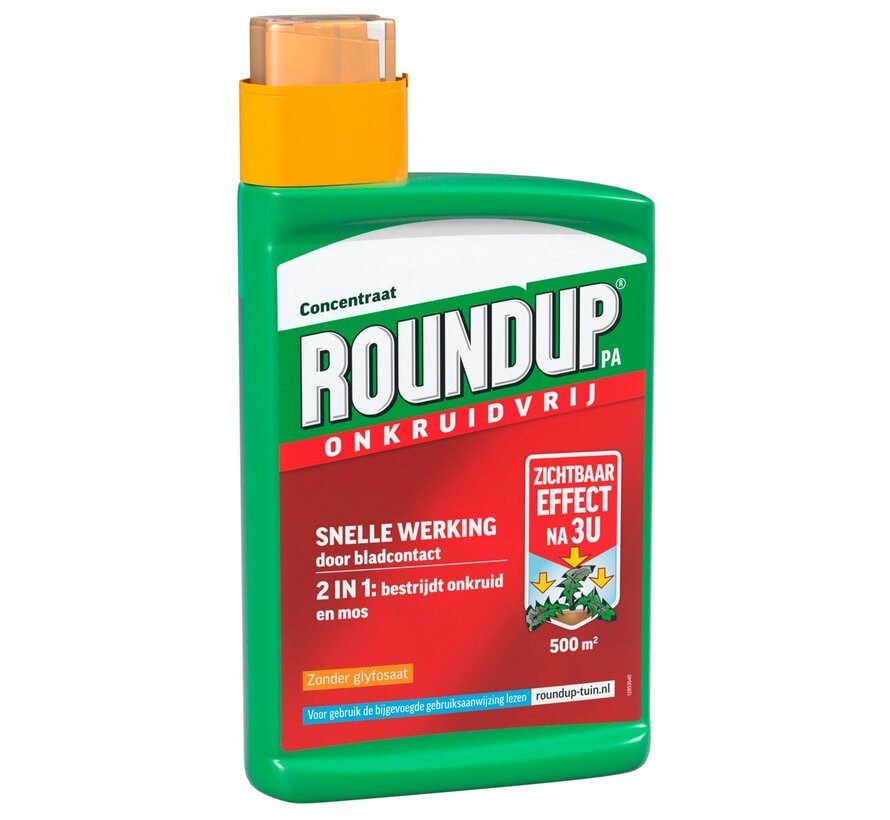 ROUNDUP Natural Concentraat 900 ml – Onkruid- en Mosbestrijder voor 500 m²