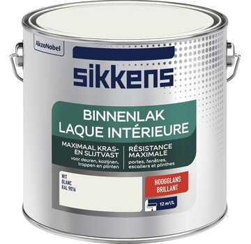 Sikkens Binnenlak Hoogglans RAL 9016 2,5 liter