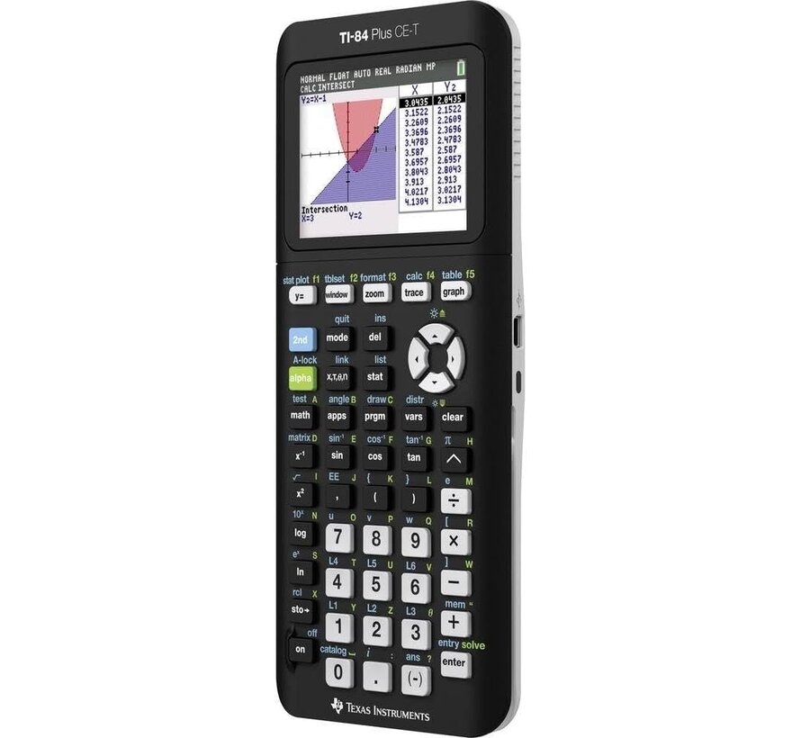 Texas Instruments TI-84 Plus CE-T Python Edition Grafische Rekenmachine Zwart