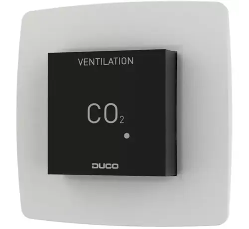 DUCO CO₂ Ruimtesensor zonder Bediening RF/Wired Zwart – 0000-4636