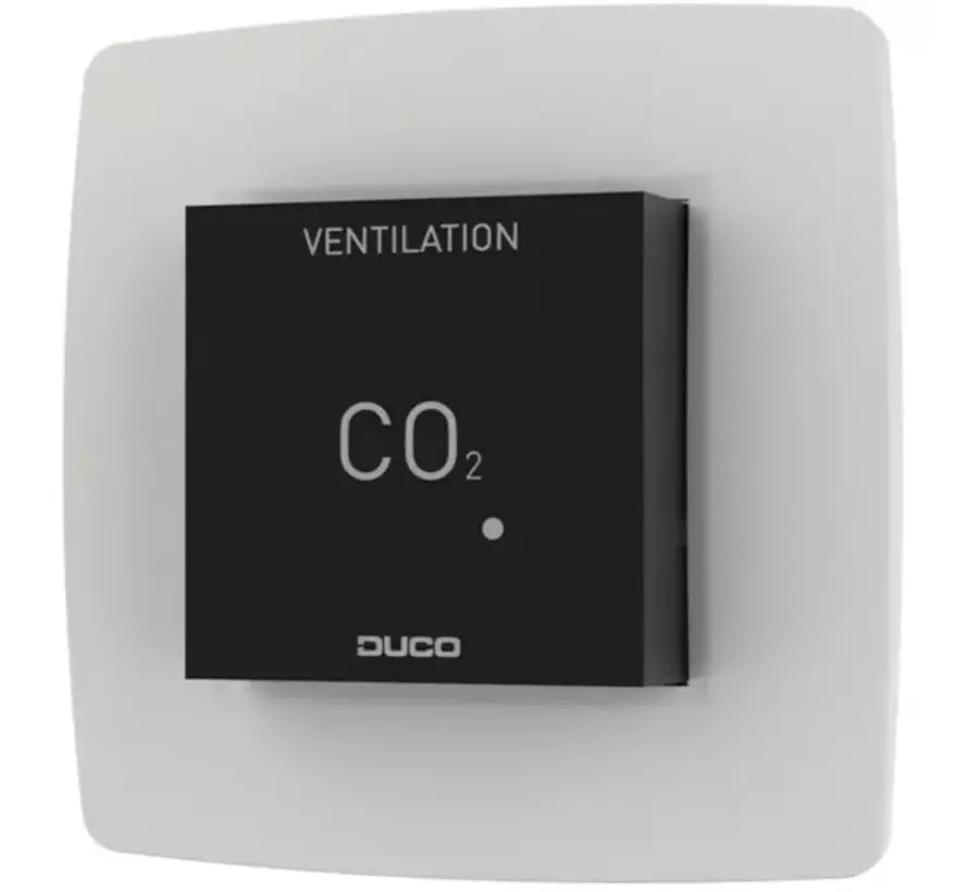 DUCO CO₂ Ruimtesensor zonder Bediening RF/Wired Zwart – 0000-4636