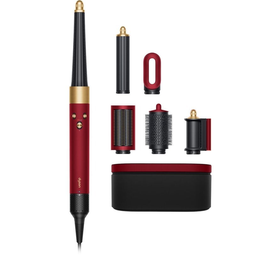 Dyson Airwrap i.d. Straight+Wavy Red Velvet/Goud – Open Doos